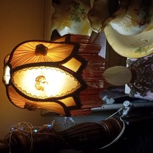 UNIQUE BOUGIE LAMP WITH L&LWMC 9813 MARKINGS ON THE BOTTOM